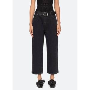 NEW SEA jules denim pant in black